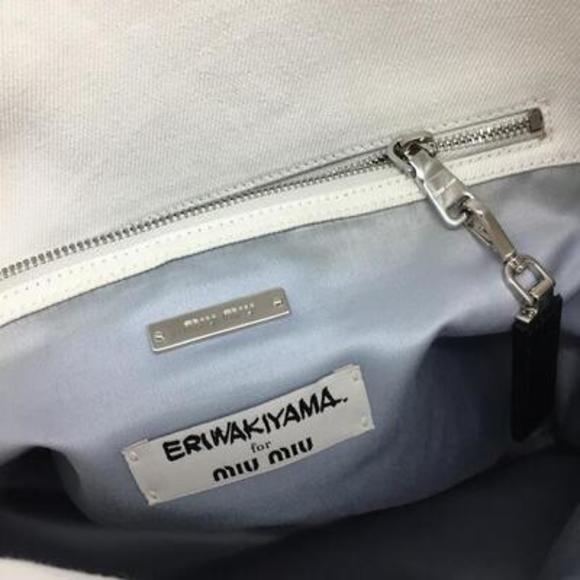 Miu Miu 2WAY Tote Bag White - Picture 14 of 16